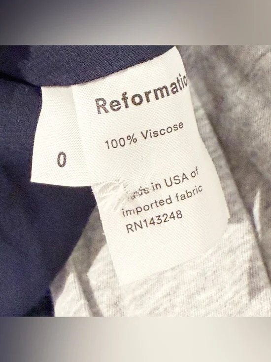 Reformation Valentin Dress in Anastasia - Black Green Floral long sleeve SIZE 0 - Picture 11 of 11